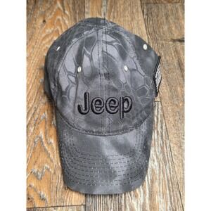 Jeep Kryptek Camo Hat Mens Grey Typhon Tactical Baseball Cap American Legend